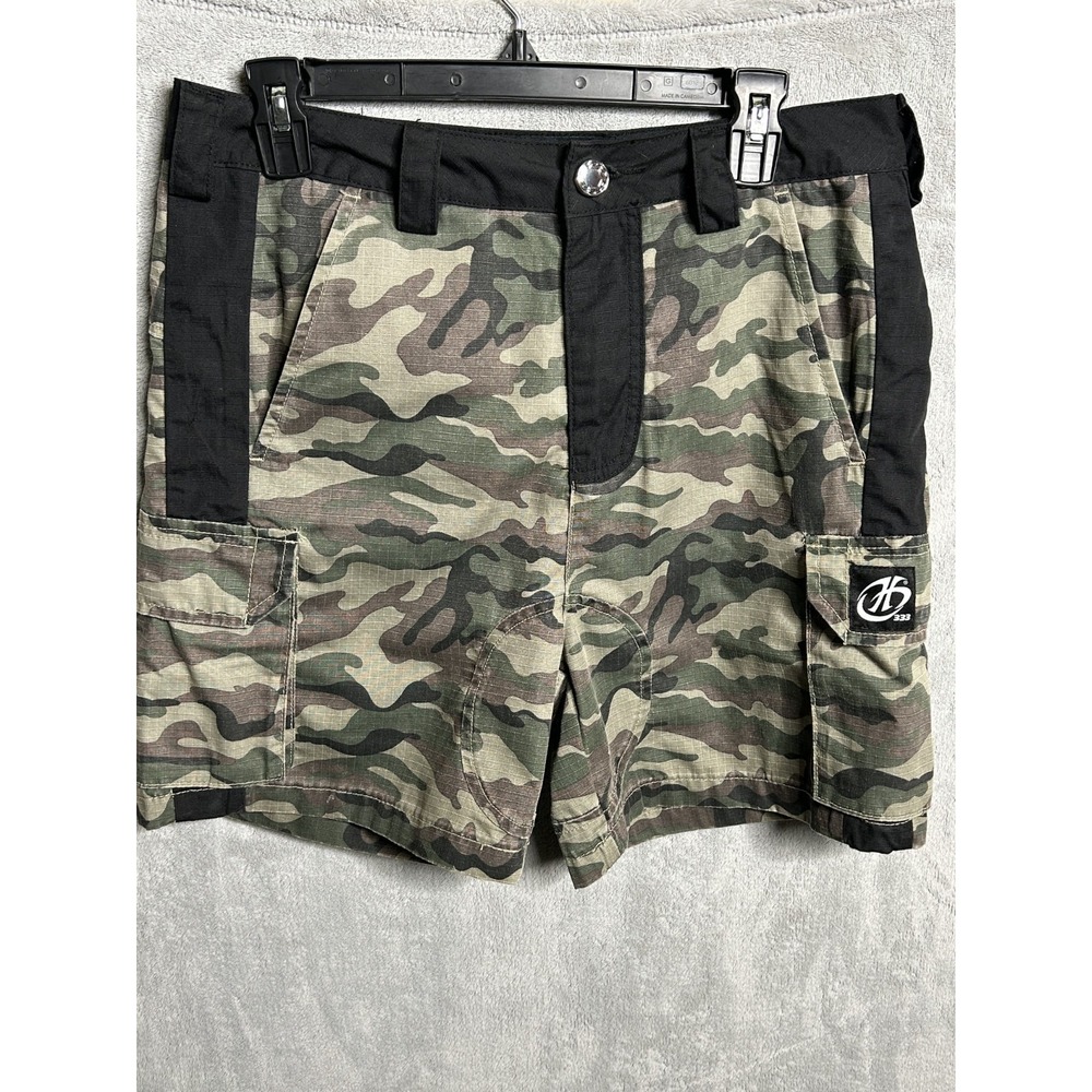 Half Evil 333 Belted camo shorts 30x32 cargo